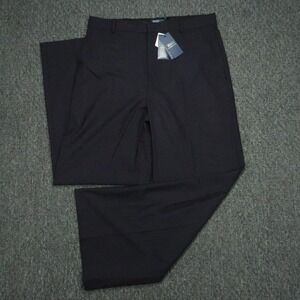 Polo Ralph Lauren Pants Womens 12 Blue Stretch Wool Faille Wide Leg Trouser NWT